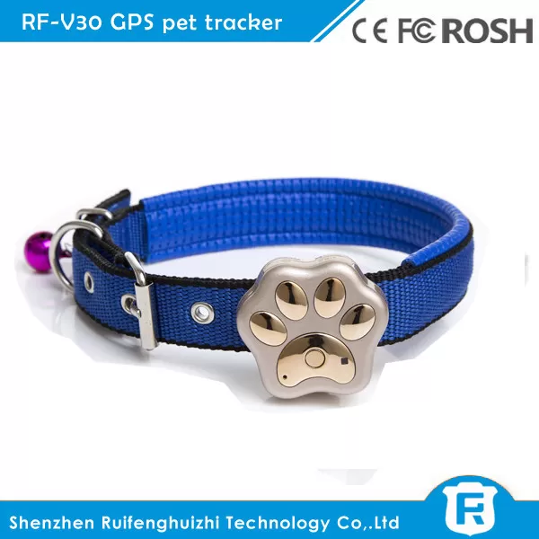 worlds newest cheap mini pet gps tracker for small pet/dog/cat RF-V30
