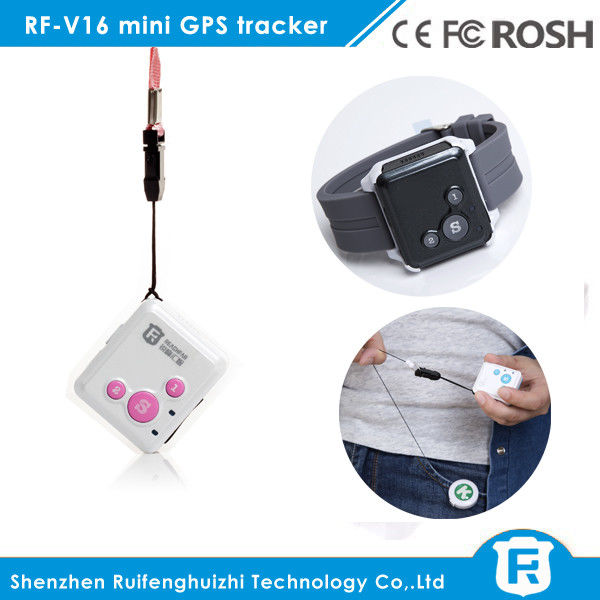Small gps/gprs mini tracking device RF-V16 mini children gps tracker necklace gps